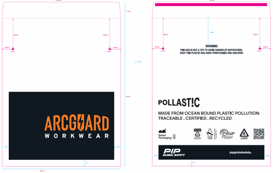 Arcguard POLLAST!C Poly bags PPA0003 - 100pcs