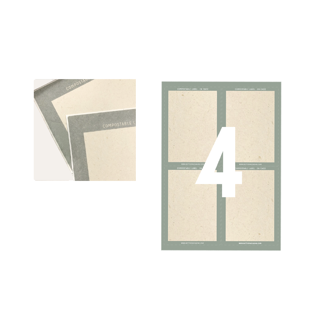 Compostable Inkjet Labels - A4 Sheets