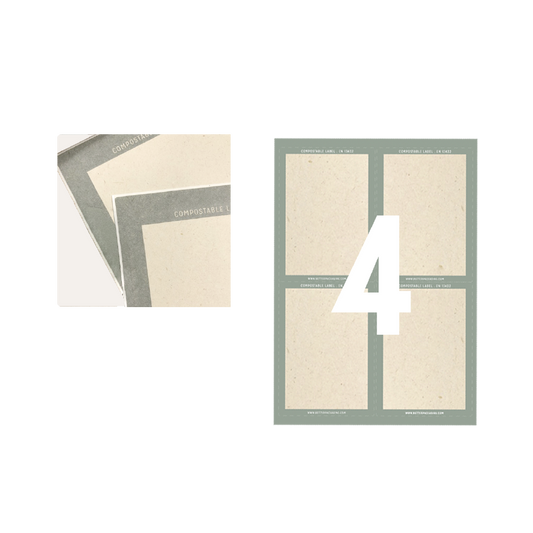 Compostable Inkjet Labels - A4 Sheets