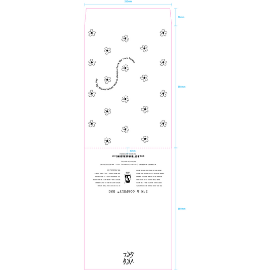 Verge Girl Compostable Poly Bags - 100 pcs