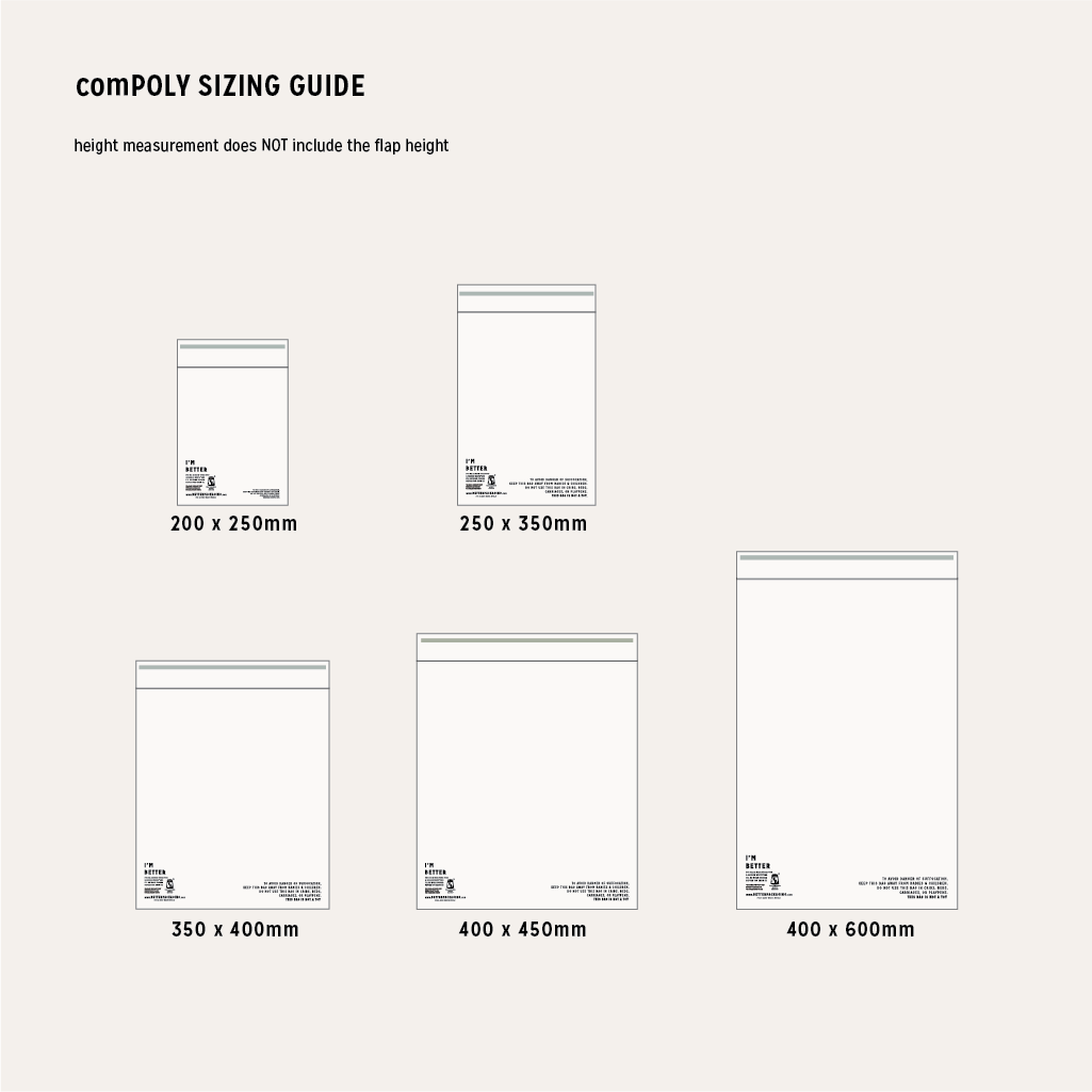 Compostable Poly Bags 可堆肥包装袋